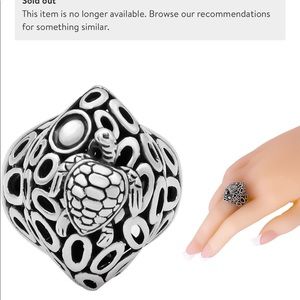 Devata Bali filigree turtle ring